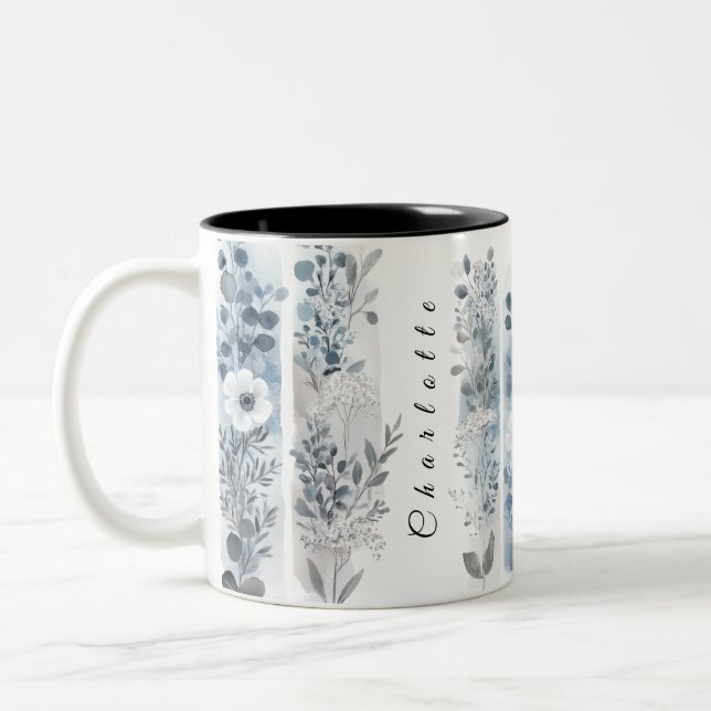 Taza Bicolor Mug. de flores silvestres 6 personalizado (Izquierda)