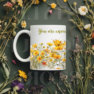 Taza Bicolor Mug de flores silvestres personalizadas