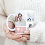 Taza Bicolor Mug de fotos de color EDITABLE de Iniciales de cor<br><div class="desc">Personaliza esta taza con tu texto y fotos para crear un regalo único. Editable a cualquier color de su elección. Diseñado por Berry Berry Sweet,  Modern Stationery y personalizadas Gifts. Visite nuestro sitio web en www.berryberrysweet.com para ver nuestras líneas de productos completas.</div>