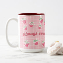 Mug de fresa dulce siempre