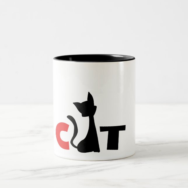 Taza Bicolor Mug de gato (Centro)