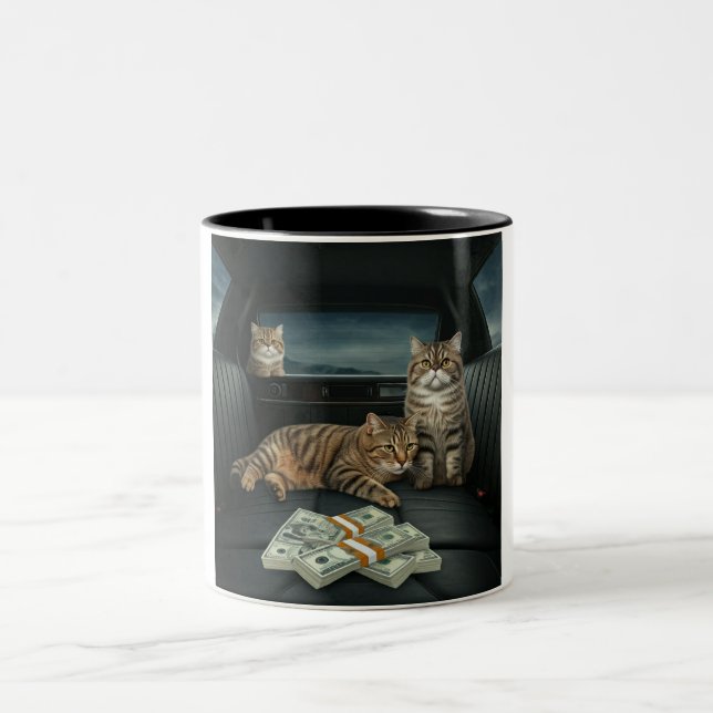 Taza Bicolor Mug De Gato Purfectamente Rico (Centro)