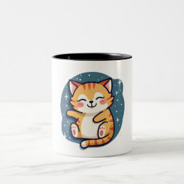 Taza Bicolor Mug de gato somnoliento