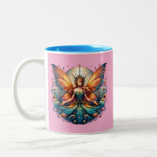 Taza Bicolor Mug de hadas, Vibe de fantasía mágica