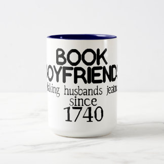 Taza Bicolor Mug de historia de amigos de libros