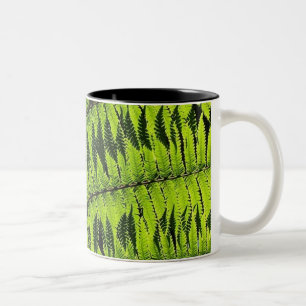 Taza Bicolor Mug de hoja verde
