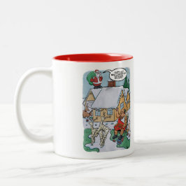 Taza Bicolor Mug de juegos de renos