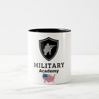Taza Bicolor Mug de la Academia Militar Estadounidense - Soldad