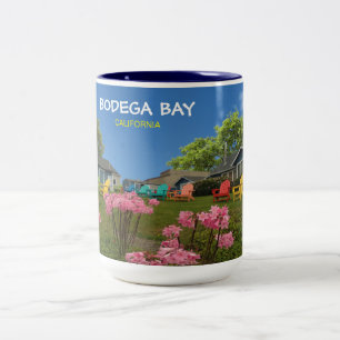 Taza Bicolor Mug. de la bahía de Bodega