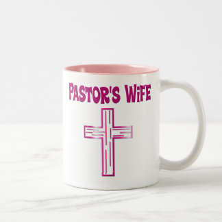 Taza Bicolor Mug de la esposa del pastor