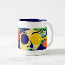 Mug de la hora del mercurio - interior de color