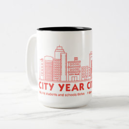 Taza Bicolor Mug de la línea de Skyline City Year