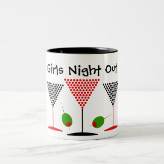 Taza Bicolor Mug de la noche de salida de los chicas
