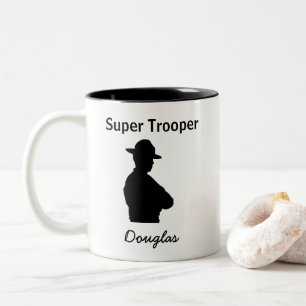 Taza Bicolor Mug de la patrulla de carreteras