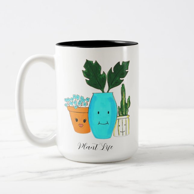 Taza Bicolor Mug de la vida vegetal (Izquierda)