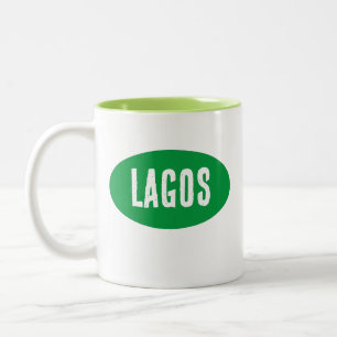 Taza Bicolor Mug de Lagos en Nigeria