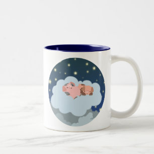 Taza Bicolor Mug de lechones de chispa de Personalizado lindo