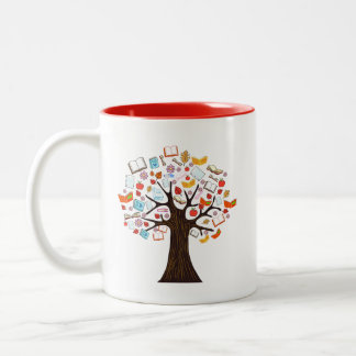 Taza Bicolor Mug de lectores