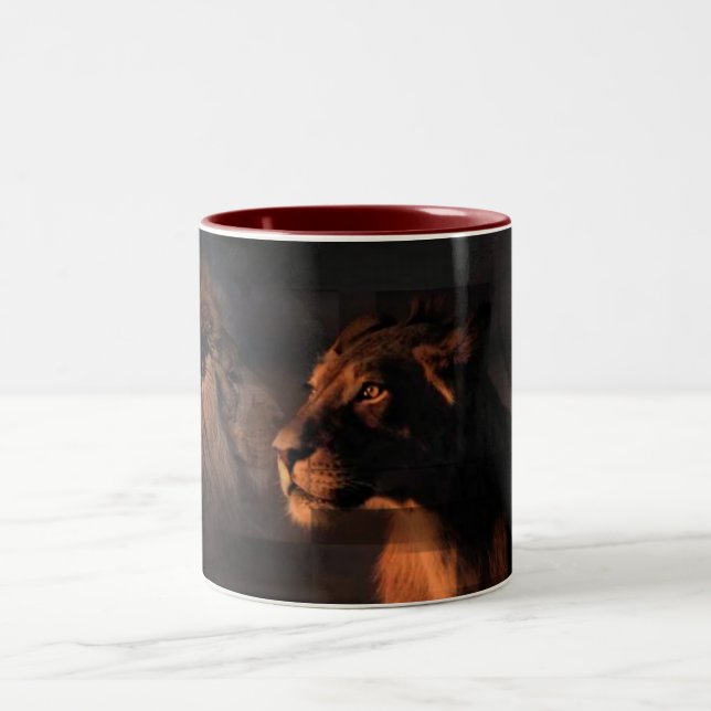 Taza Bicolor Mug de leones (Centro)