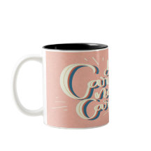 Mug. de letras motivadoras de estilo vintage