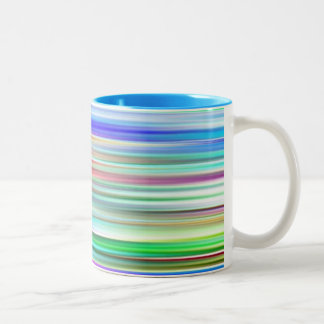 Taza Bicolor Mug. de líneas abstractas
