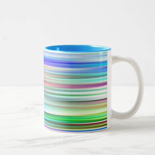Taza Bicolor Mug. de líneas abstractas (Derecha)