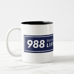 Taza Bicolor Mug de logotipo horizontal 988
