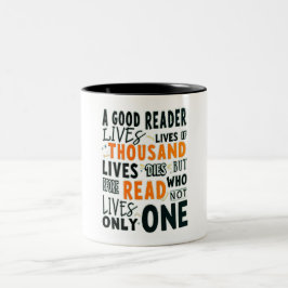 Taza Bicolor MUG de los amantes de los libros