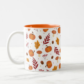 Taza Bicolor Mug de los Elementos del Acción de Gracias