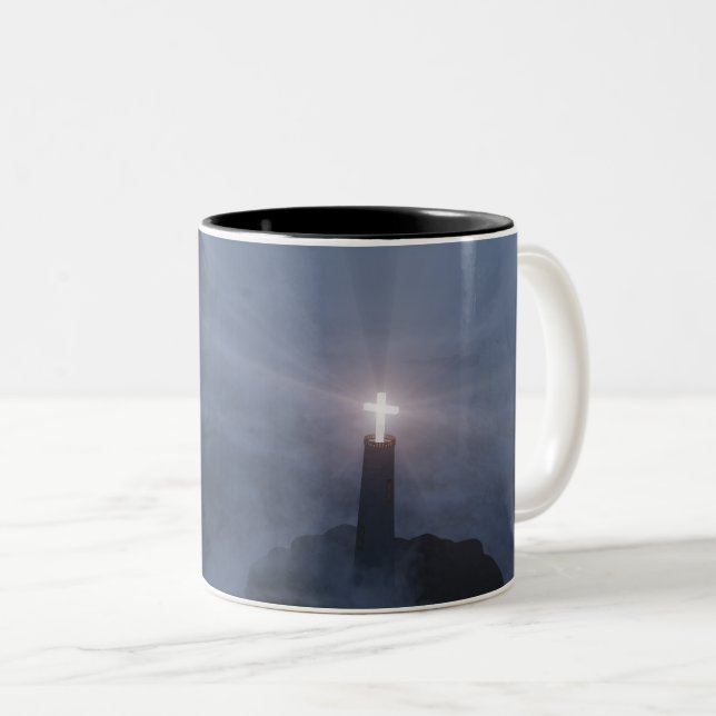 Taza Bicolor Mug de luz y salvación (Anverso derecho)