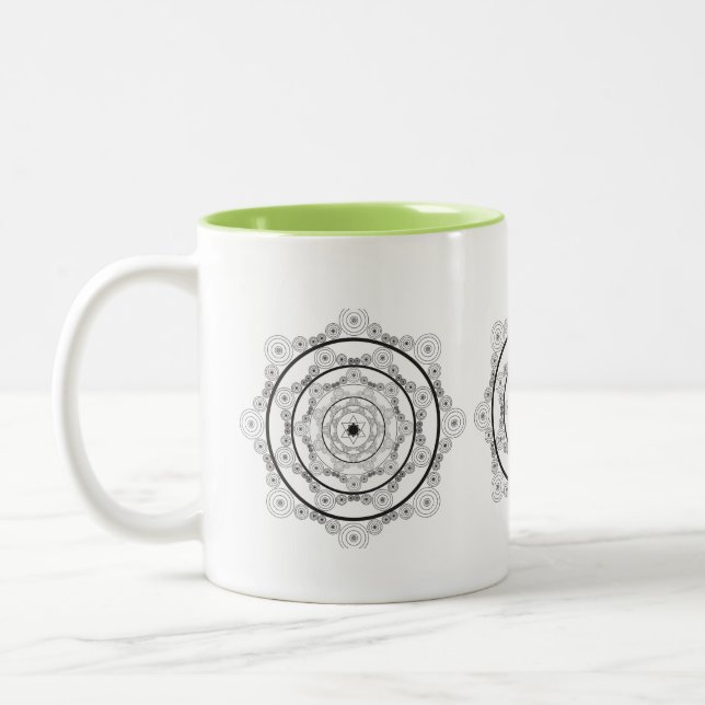Taza Bicolor Mug de Mandala (Izquierda)