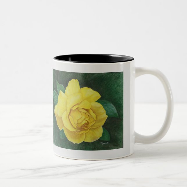 Taza Bicolor Mug de mantas doradas (Derecha)