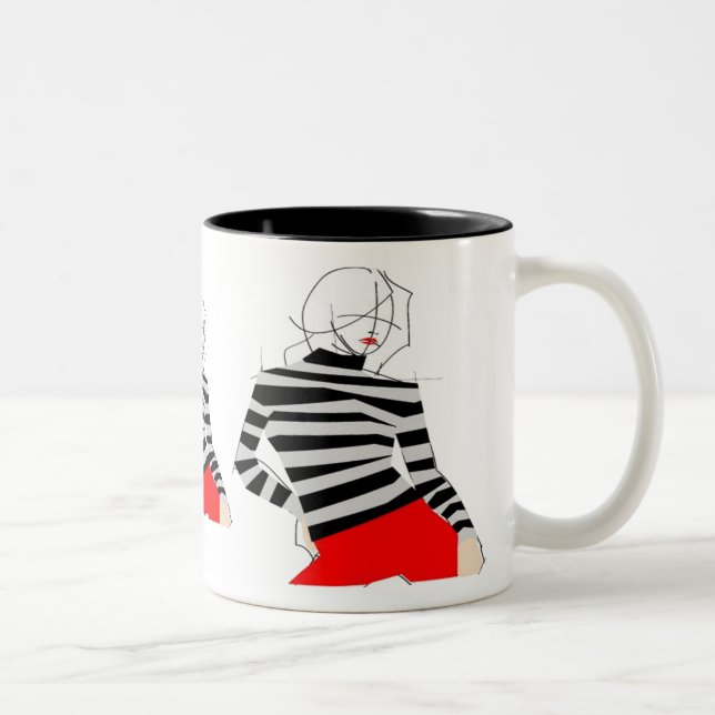 Taza Bicolor Mug de moda de arte pop (Derecha)