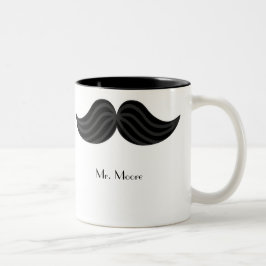 Taza Bicolor Mug de Mustache Lefty Groom