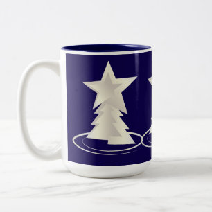 Taza Bicolor Mug de Navidades blancos