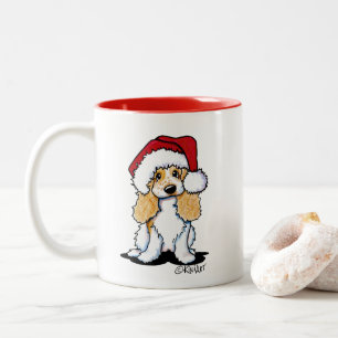 Taza Bicolor Mug de Navidades españoles de KiniArt Cocker