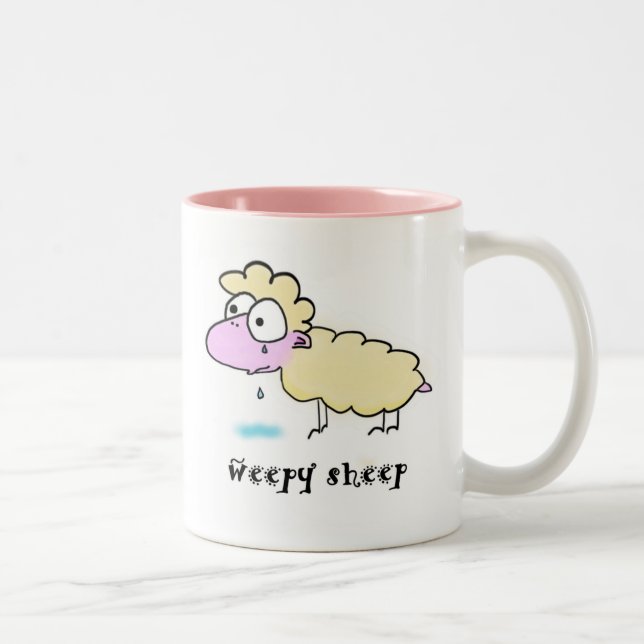 Taza Bicolor Mug de oveja espantosa (Derecha)