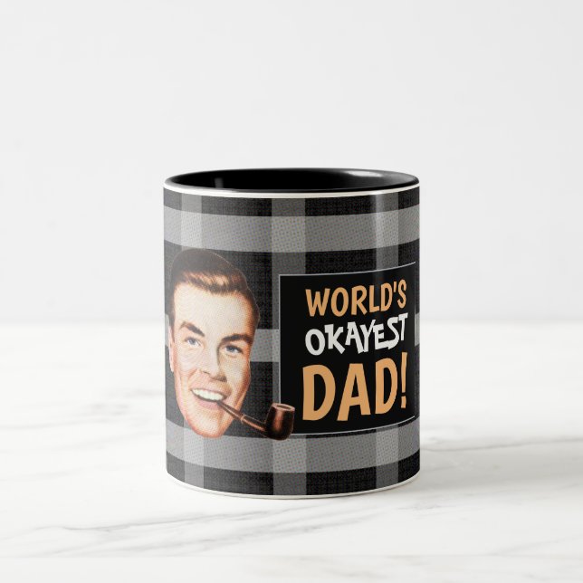 Taza Bicolor Mug de papá Okayista del mundo (Centro)