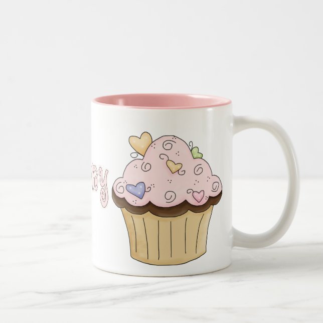 Taza Bicolor Mug de pastelitos dulces (Derecha)