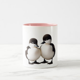 Taza Bicolor Mug de pato de llamada animada