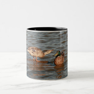 Taza Bicolor Mug de pavos juguetones