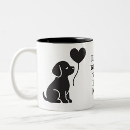 Taza Bicolor Mug de perro personalizada | Regalo de Mascota min