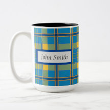 Mug de plástico azul claro, 15 oz
