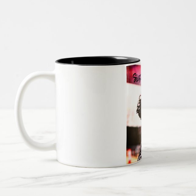 Taza Bicolor Mug de pollo feliz (Izquierda)