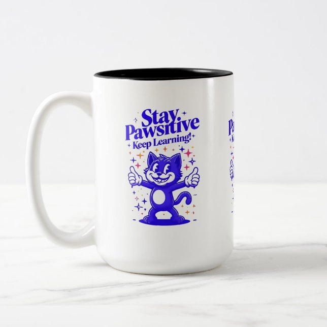 Taza Bicolor Mug de positividad (Izquierda)