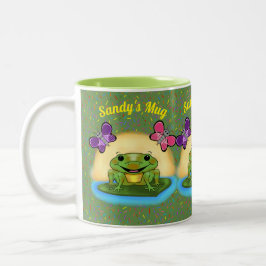 Taza Bicolor Mug de rana feliz