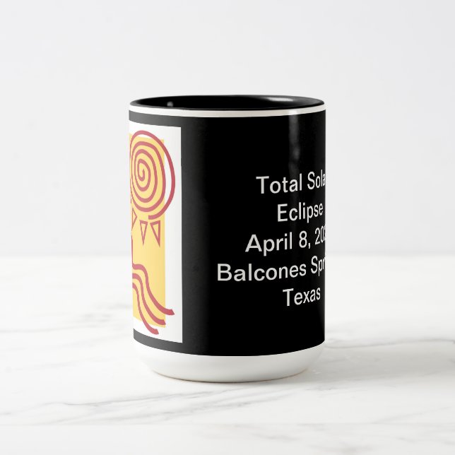 Taza Bicolor Mug de recuerdo con exterior negro (Centro)