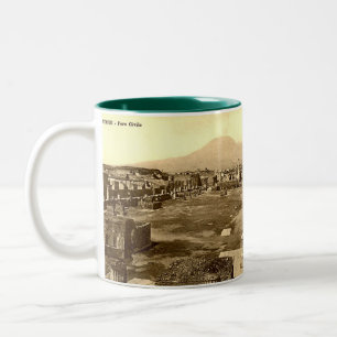 Taza Bicolor Mug. de recuerdo de Pompei
