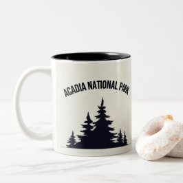 Taza Bicolor Mug de recuerdo del Parque Nacional Acadia