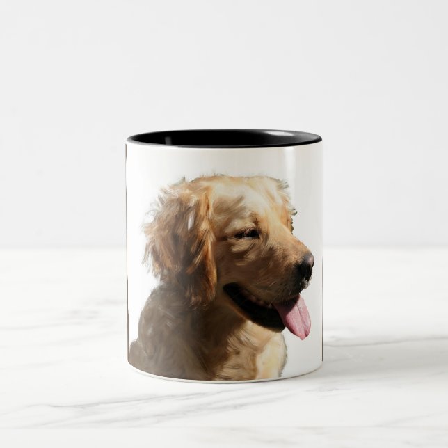 Taza Bicolor Mug. de recuperación de oro feliz (Centro)